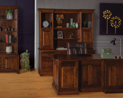 Amish Builder Archbold Furniture Home Office Setting
